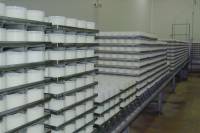 Fabrication du fromage - Salle d'égouttage des faisselles